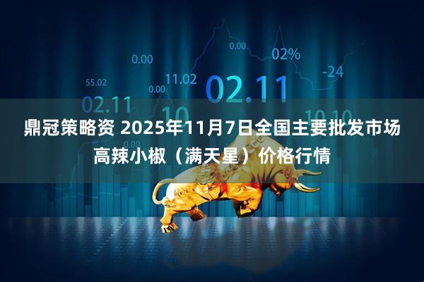鼎冠策略资 2025年11月7日全国主要批发市场高辣小椒（满天星）价格行情