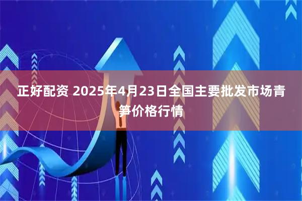 正好配资 2025年4月23日全国主要批发市场青笋价格行情